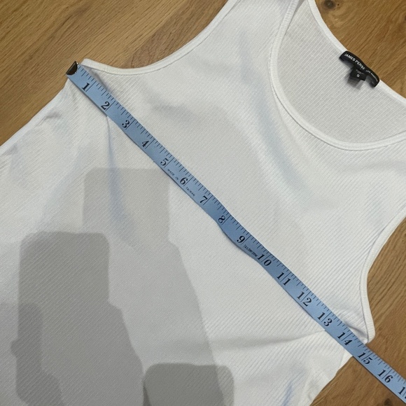 James Perse Ribbed Supima Cotton White Tank - Picture 4 of 7